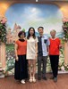 民眾一家於立體牆面拍照
